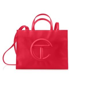 Medium telfar shopping bag red